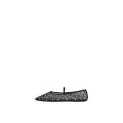 Jeffrey Campbell Svarta platta skor Elegant stil Black, Dam