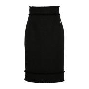 Dolce & Gabbana Mini Kjol i Raschel Stil Black, Dam