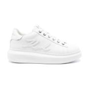 Karl Lagerfeld Lädersneakers Kapri Signia White, Dam