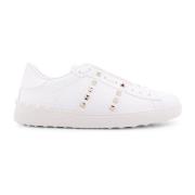 Valentino Garavani Studded Läder Sneakers White, Herr