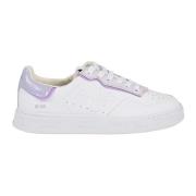 Premiata Vita lädersneakers med lila accenter White, Dam