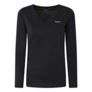 Pepe Jeans Corine Långärmad T-shirt Black, Dam