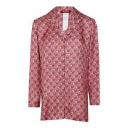 Max Mara Studio Pion Twill Skjortklänning Pink, Dam