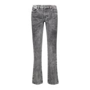 Diesel Strass Jeans 1989 D-Mine Rak Skärning Gray, Dam