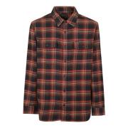 Filson Vintage Brun Gul Bomull Skjorta Multicolor, Herr