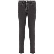 Emporio Armani Klassiska bomullsjeans Black, Herr