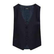 Zadig & Voltaire Vest Emaux Blue, Dam