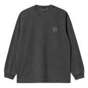 Carhartt Wip Långärmad ista T-Shirt - Kalitet och Stil Gray, Herr