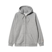 Carhartt Wip Grå Hooded Chase Jacka Gray, Herr