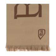 Burberry Ullhalsduk med logotyp Brown, Dam