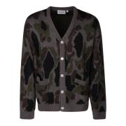 Carhartt Wip Borstad Blandning Knapp-Up Cardigan Gray, Herr