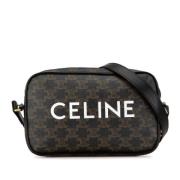 Celine Vintage Pre-owned Tyg crossbodyvskor Black, Dam