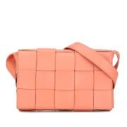 Bottega Veneta Vintage Pre-owned Laeder crossbodyvskor Pink, Dam