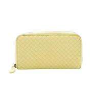 Bottega Veneta Vintage Pre-owned Laeder plnbcker Yellow, Dam