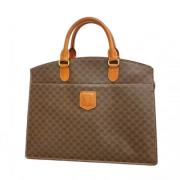 Celine Vintage Pre-owned Linne handvskor Brown, Dam