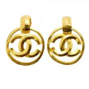 Chanel Vintage Pre-owned Tyg rhngen Yellow, Dam