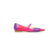 Prosperine Randig Ballerina Flats Multicolor, Dam