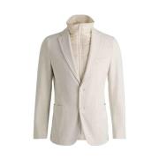 Hugo Boss Slim Fit Corduroy Jacket White, Herr