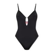 Diesel Body Ufby-Oval-D-Bodysuit Black, Dam