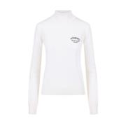 Iceberg Ull mock-hals tröja med Milano logo White, Dam