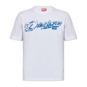 Diesel T-shirt T-Adjust-R7 White, Herr