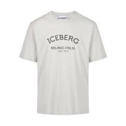 Iceberg T-shirt med isberglogotyp Gray, Herr