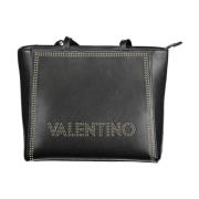 Valentino by Mario Valentino Svart Snygg Polyeten Handväska för Kvinno...