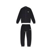 Emporio Armani Svart bomulls sweatsuit höst/vinterkollektion Black, He...