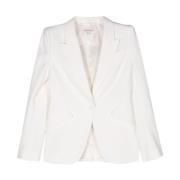 Alexander McQueen Vit Blazer Elegant ytterkläder Kvinnor White, Dam