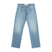 Valentino Garavani Blå Straight Cut Jeans Blue, Herr