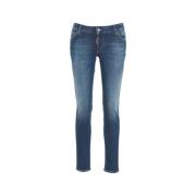 Dsquared2 Blå Skinny Jeans 'Jennifer' Aw24 Blue, Dam