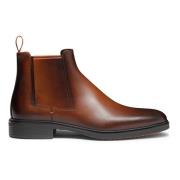 Santoni Herr läder Easy boot Brown, Herr