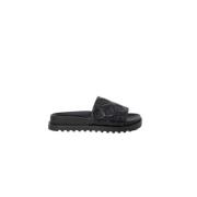 Guess Svart sandal med 4 cm klack Black, Dam