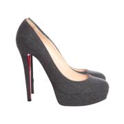 Christian Louboutin Pre-owned Pre-owned Skor Gray, Dam