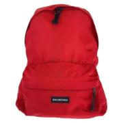 Balenciaga Vintage Pre-owned Canvas ryggsckar Red, Dam