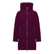 Duno Bordeaux Parka med Fjäderfyllning Red, Dam