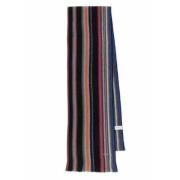 Paul Smith Randig Multifärgad Svart Halsduk Unisex Multicolor, Unisex