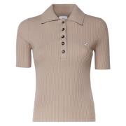 Courrèges Stiliga T-shirts och Polos Beige, Dam