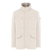 Duno Urban Field Jacket med Dold Huva Beige, Herr