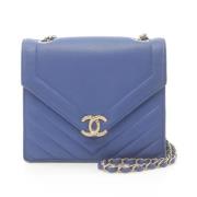 Chanel Vintage Pre-owned Laeder chanel-vskor Blue, Dam