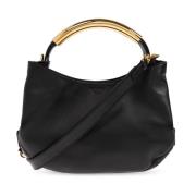 Moschino Läderhandväska Black, Dam