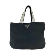 Prada Vintage Pre-owned Canvas prada-vskor Black, Dam