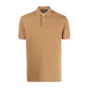 Polo Ralph Lauren Kortärmad Stickad Polo Brown, Herr