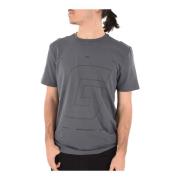 Guess Bomull Logo Print T-shirt Gray, Herr