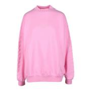 Balenciaga Bomull Stickad Topp Pink, Dam