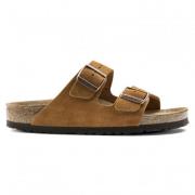 Birkenstock Klassiska mockasandaler med mjuk fotbädd Brown, Herr