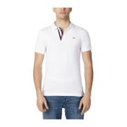 Tommy Jeans Vit Bomull Polo Skjorta Herr Kollektion White, Herr