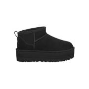 UGG Svarta Plattforms Skor med UGGplush™ Ull Black, Dam