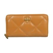 Tory Burch Diamant Quilt Dragkedja Plånbok Brun Brown, Dam