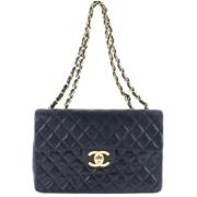 Chanel Vintage Pre-owned Laeder axelremsvskor Black, Dam